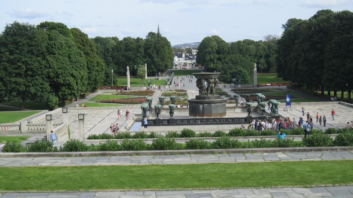 Vista panorámica del parque Vigeland.