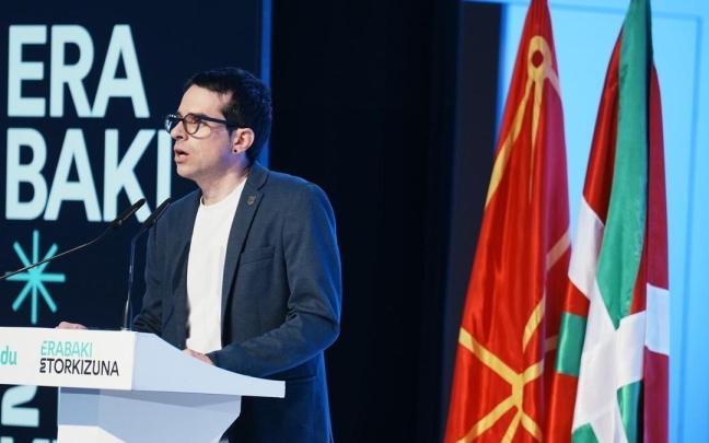 El candidato de EH Bildu a lehendakari, Pello Otxandiano