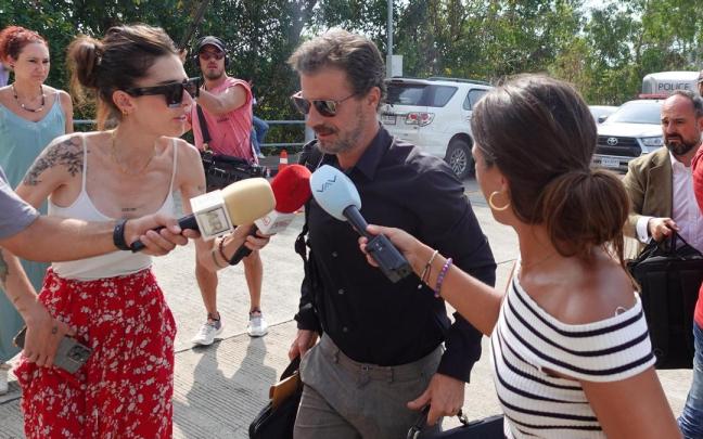 Rodolfo Sancho acude a los juzgados en la última jornada del juicio. / EFE Rodolfo Sancho acude a los juzgados en la última jornada del juicio.
