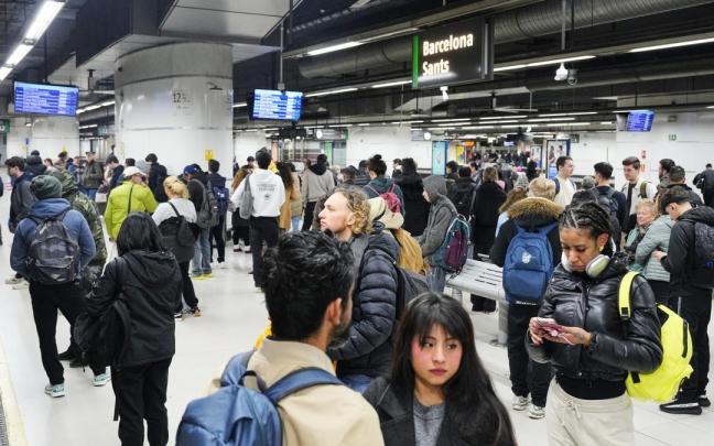 Estación de Sants, en Barcelona.