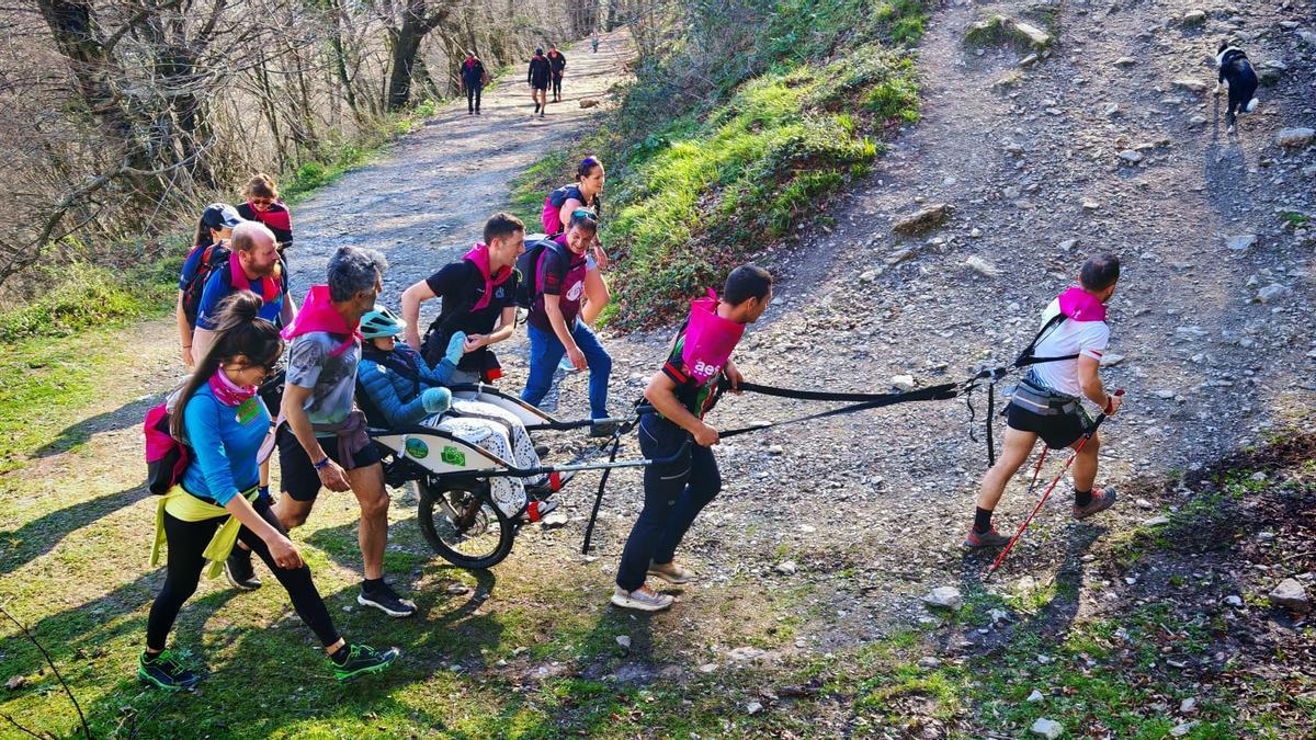 Llegando a la fuente de Goldetxo