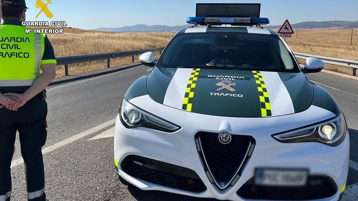Control de tráfico de la Guardia Civil.