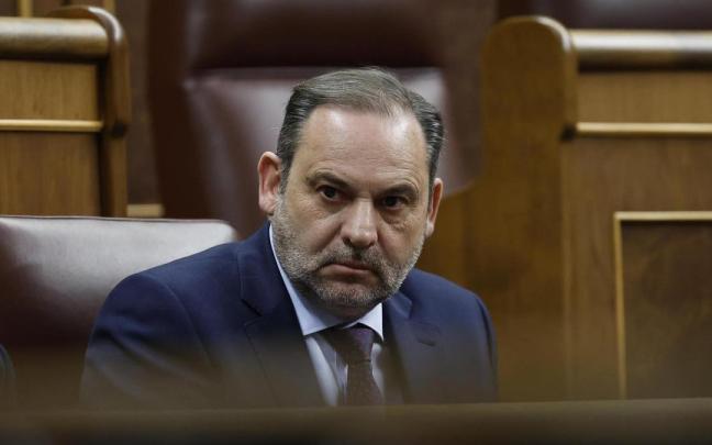 El exministro José Luis Ábalos en el Congreso.