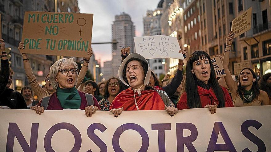 Una manifestación celebrada el pasado mes de septiembre en Madrid por el derecho al aborto seguro. | FOTO: E. P.