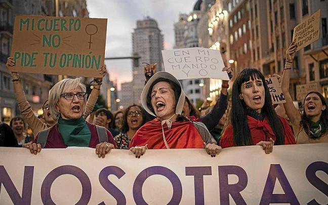 Una manifestación celebrada el pasado mes de septiembre en Madrid por el derecho al aborto seguro. | FOTO: E. P.
