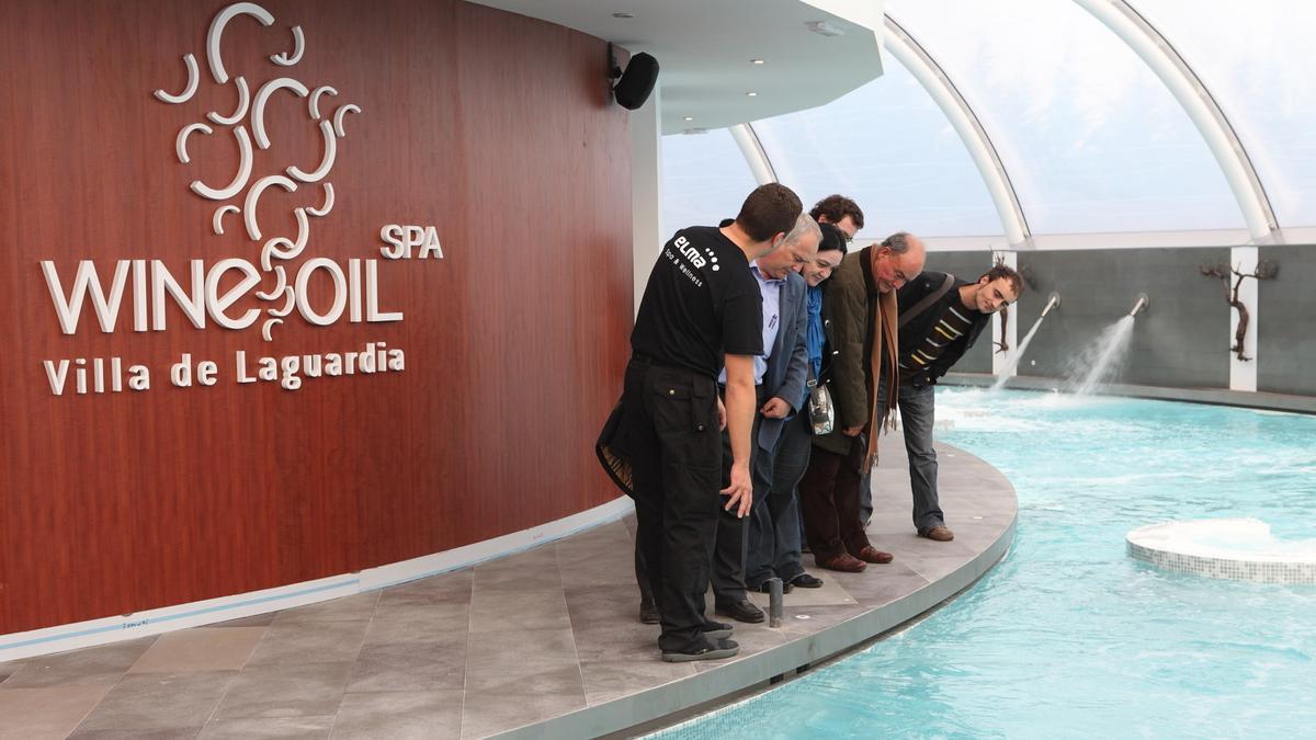 Las instalaciones del Wine Oil Spa del hotel Villa de Laguardia.