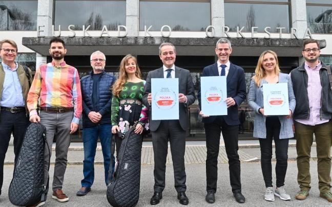 Presentación de la gira internacional de la OSE. Presentación de la gira internacional de la OSE.