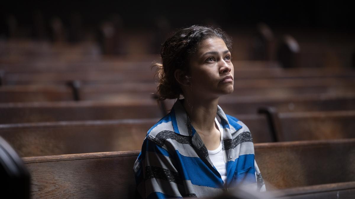 La actriz Zendaya en una escena de la serie 'Euphoria'.
