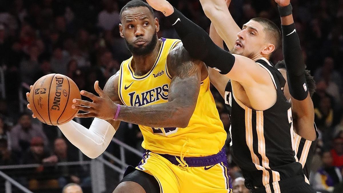 Lebron James, durante un partido de la NBA.