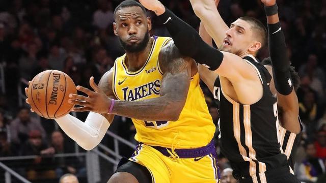 Lebron James, durante un partido de la NBA.