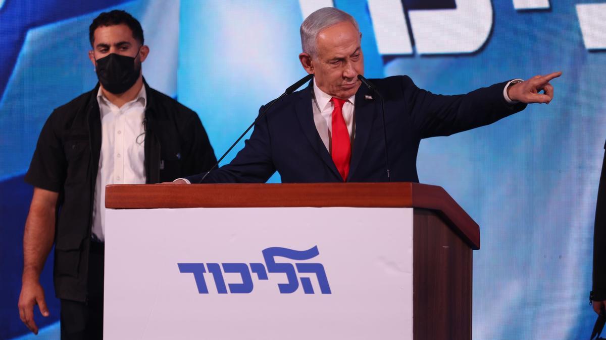 El primer ministro israelí y líder del partido Likud, Benjamin Netanyahu.