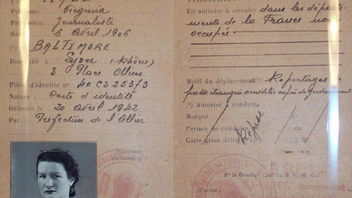 Imagen de la licencia internacional para conducir de Hall.