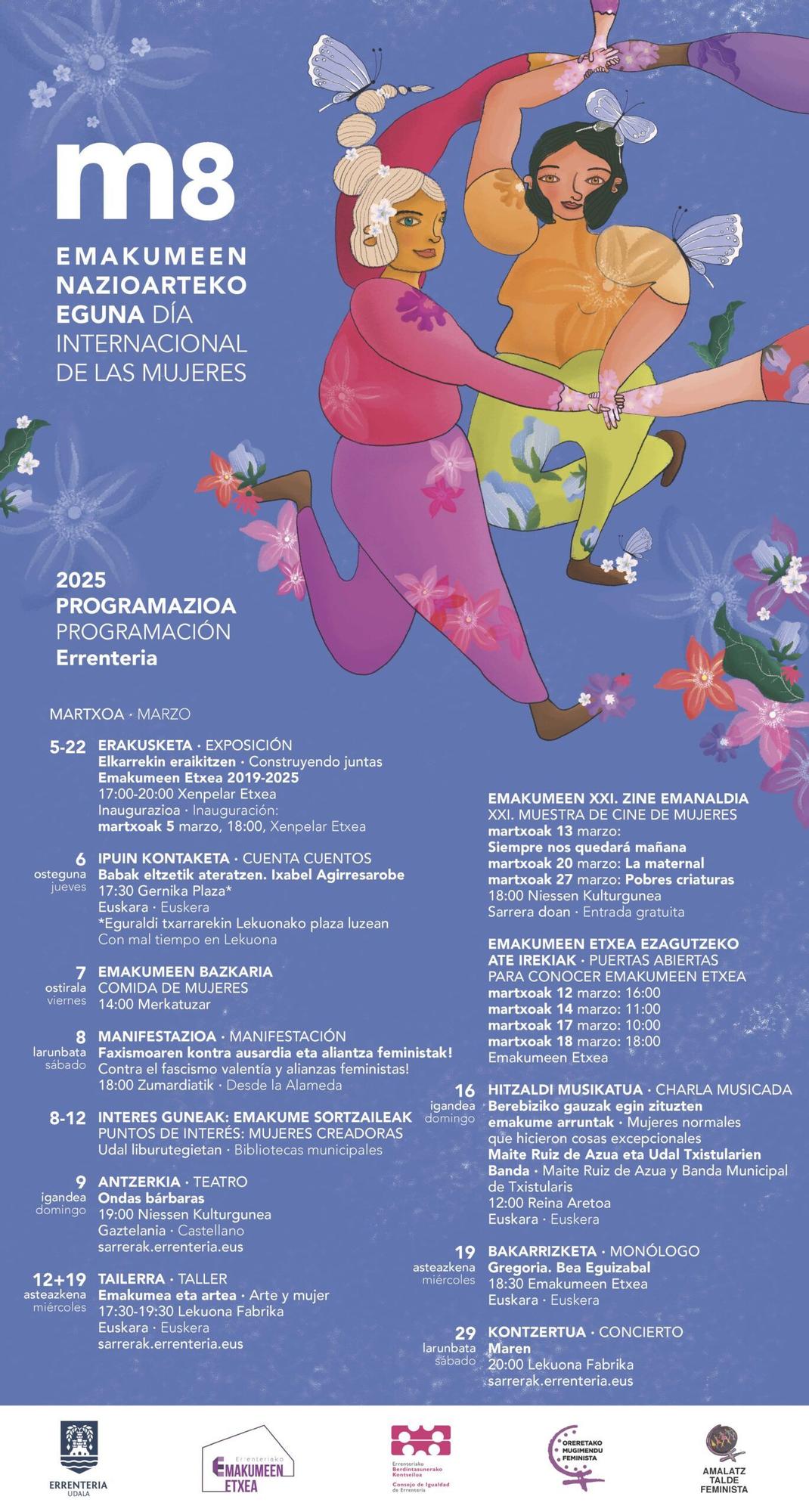 Cartel con la programación completa Cartel con la programación completa