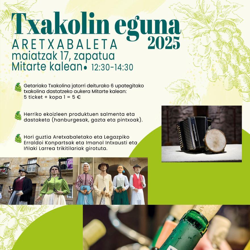Cartel que anuncia la nueva edición del Txakolin Eguna.
