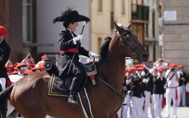 Maite Vergara ha sido la general del Alarde público durante los últimos años.