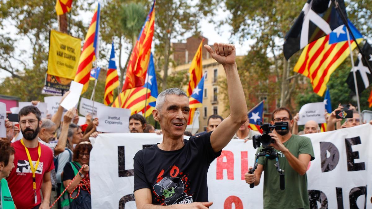 El activista y miembro de Stop Bales de Goma Roger Español.