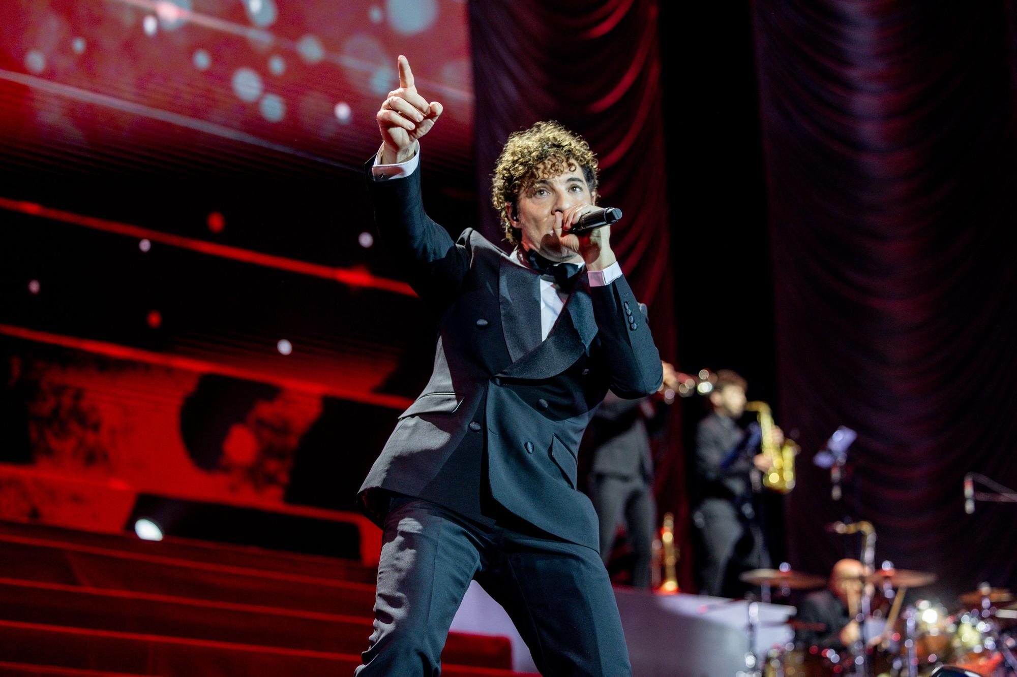 David Bisbal durante una actuación en el Movistar Arena el pasado mes de diciembre de 2025, en Madrid.
