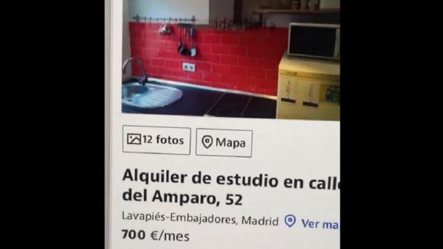 El anuncio del minipiso. / Idealista El anuncio del minipiso.