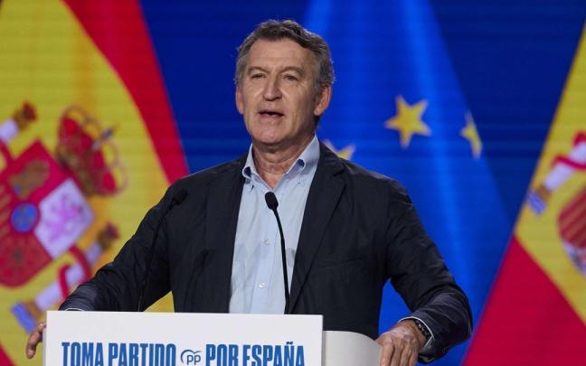 El líder del PP, Alberto Núñez Feijóo