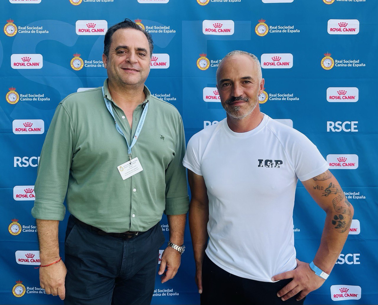 José Miguel Doval, presidente dela RSCE con Jon Arraibi
