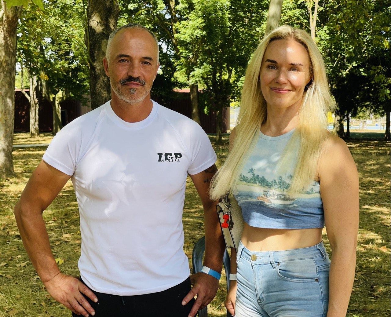 Mia Skogster con Jon Arraibi