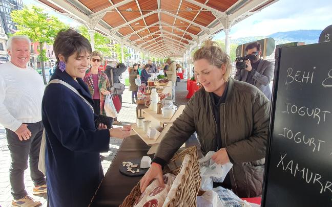 Arantza Atutxa en el mercado