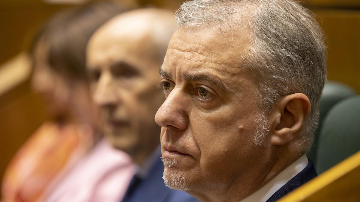 El lehendakari, Iñigo Urkullu, en el Parlamento Vasco