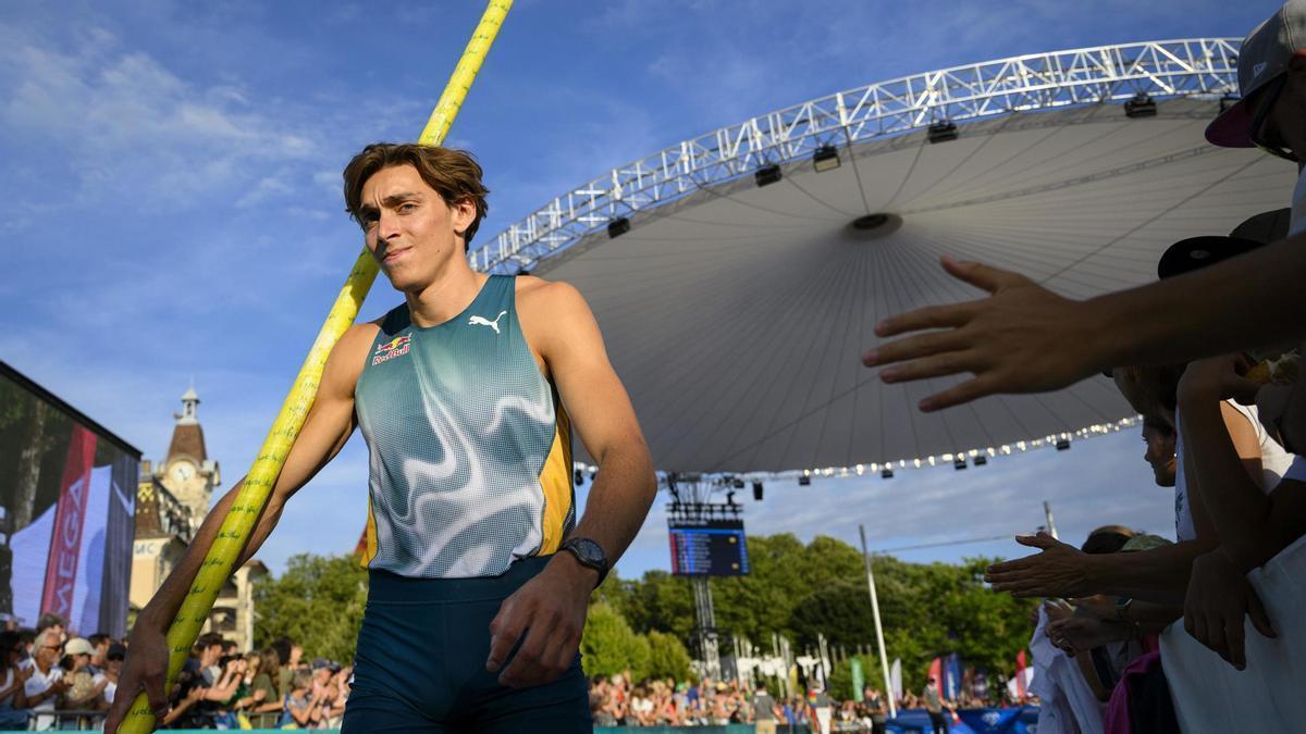 Duplantis en los eventos de la Diamond League celebrados hace unos días en Lausana.