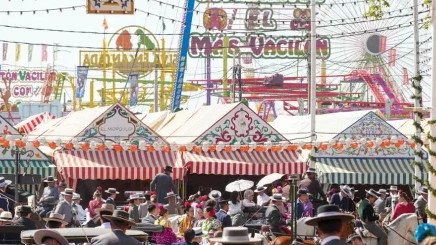 Recinto de atracciones de la Feria de Sevilla