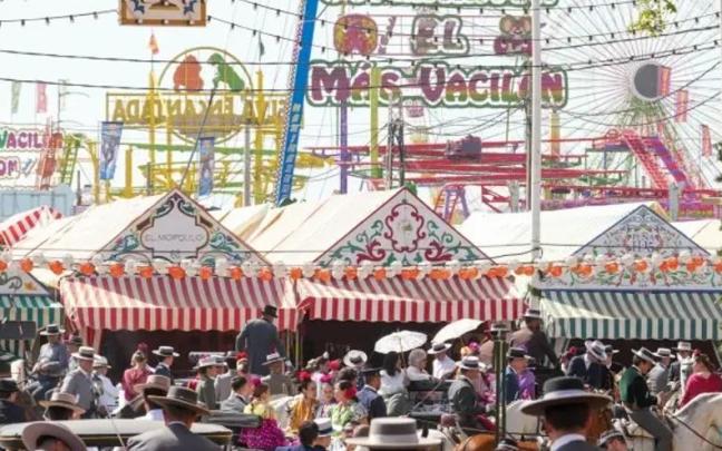 Recinto de atracciones de la Feria de Sevilla
