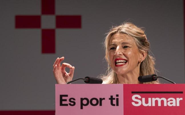 La candidata de Sumar a la presidencia del Gobierno español, Yolanda Díaz.