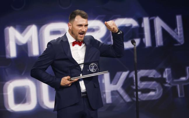 El futbolista amputado Marcin Oleksy.