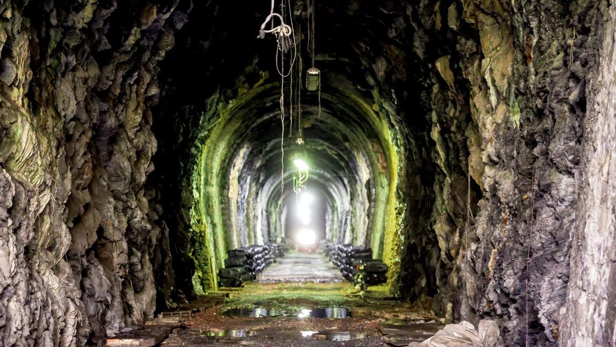 Túnel por el que pasará el bidegorri entre Lasarte-Oria y Urnieta
