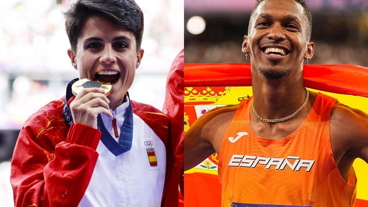 María Pérez y Jordan Díaz, abanderados de España en la ceremonia de clausura de Paris 2024