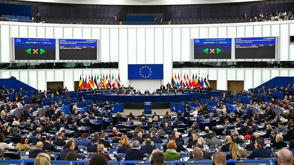 Pleno del Parlamento Europeo.
