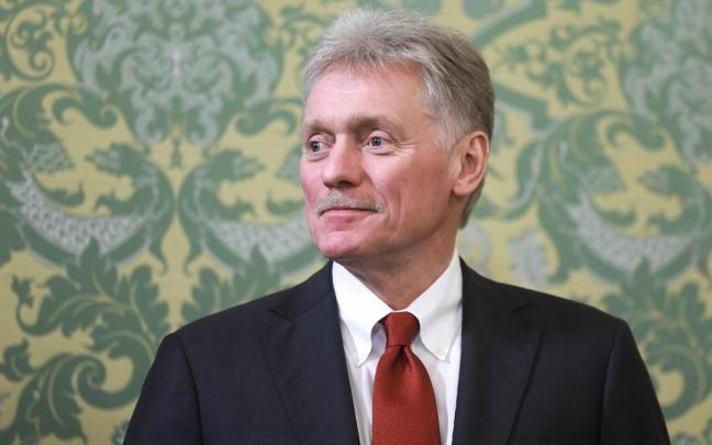 El portavoz del Kremlin, Dmitri Peskov, en una comparecencia en Moscú.