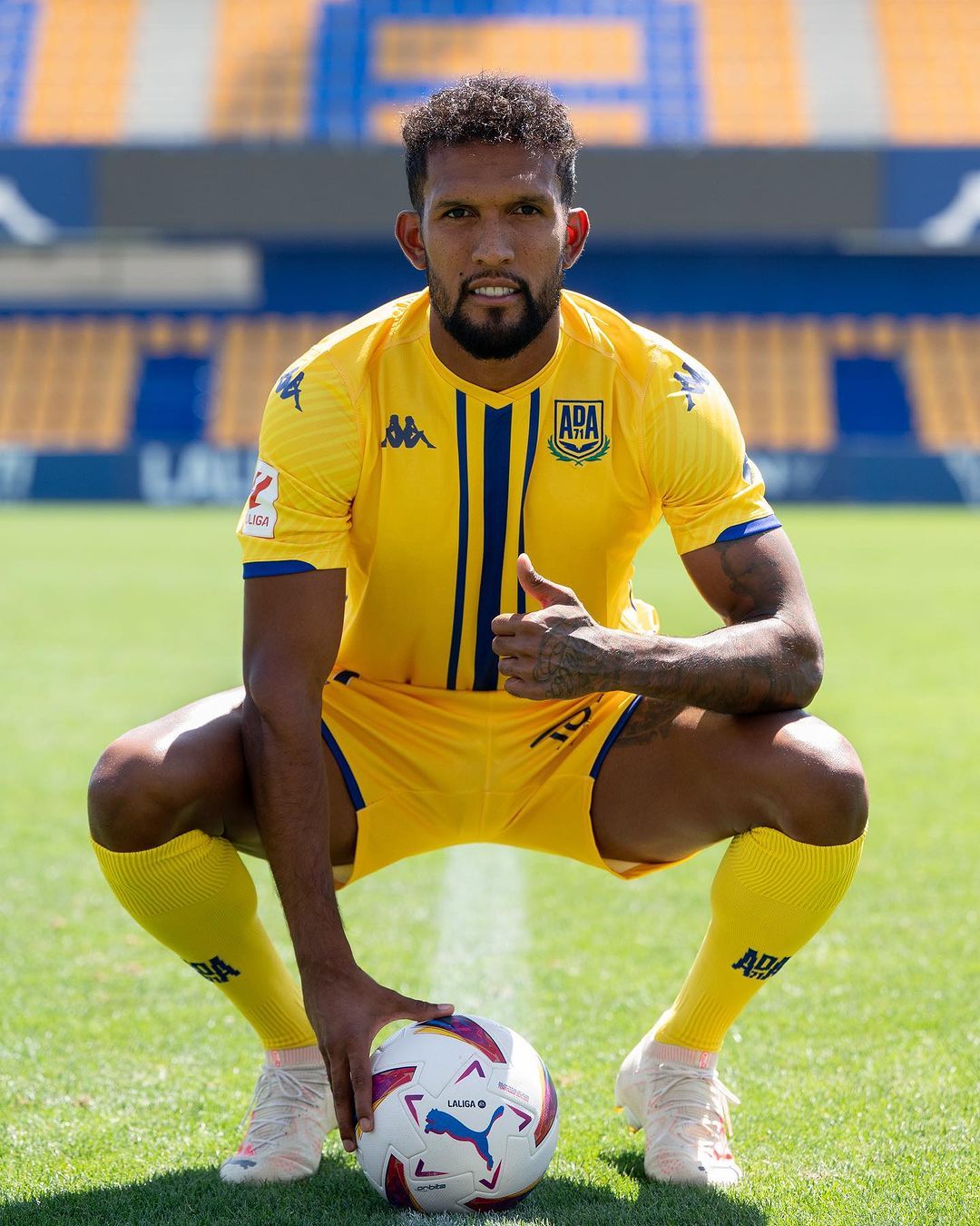 Dyego Sousa, en su presentación con el Alcorcón.