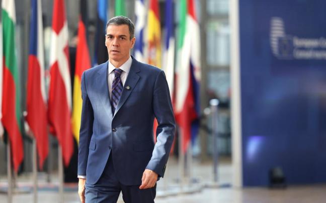 Pedro Sánchez, a su llegada al Consejo Europeo en Bruselas.