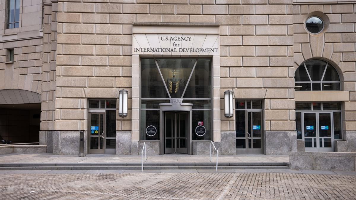 La fachada del edificio de USAID, en Washington D.C.