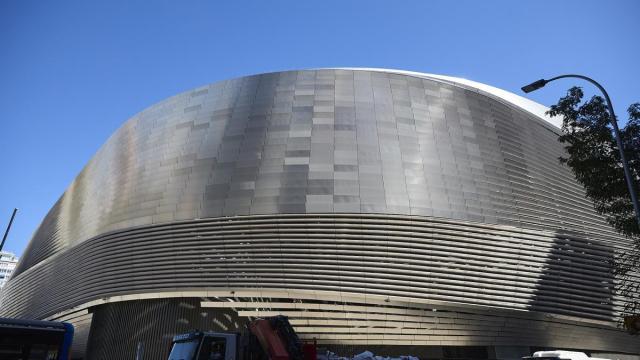 Fachada del Estadio Santiago Bernabéu.