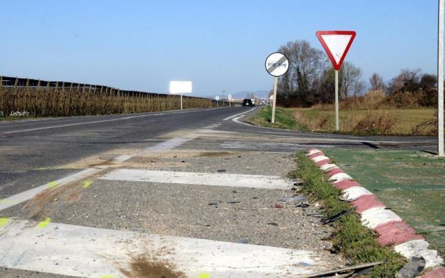 Cruce en el que ha tenido lugar el accidente.