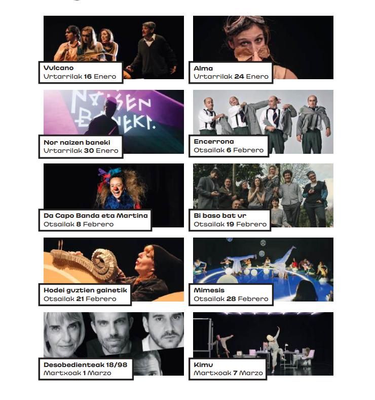 Programación del primer trimestre en Torrezabal