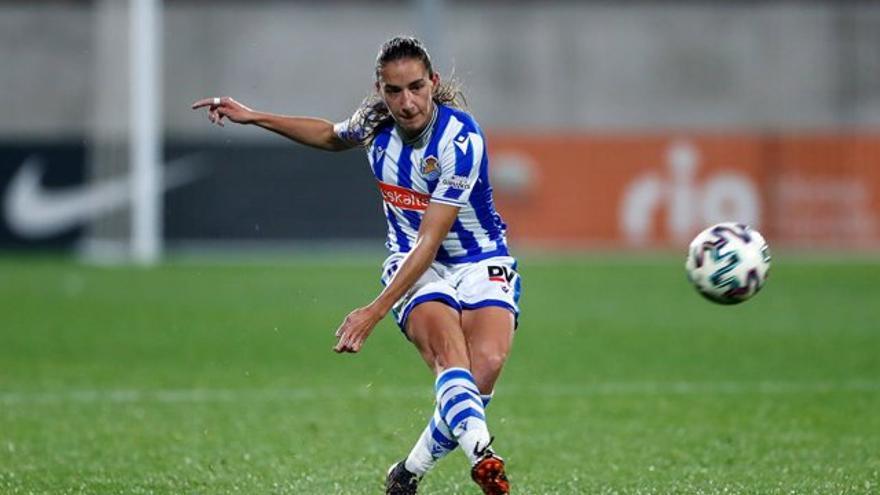 Lucía Rodríguez durante su anterior etapa como txuri-urdin. / R.S.