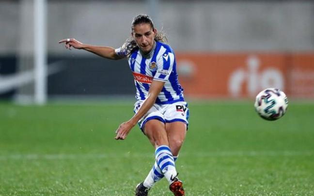 Lucía Rodríguez durante su anterior etapa como txuri-urdin. / R.S.