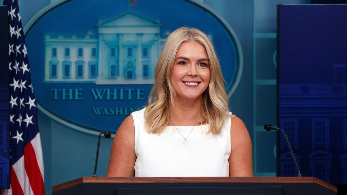 La exportavoz de la Casa Blanca, Karoline Leavitt.
