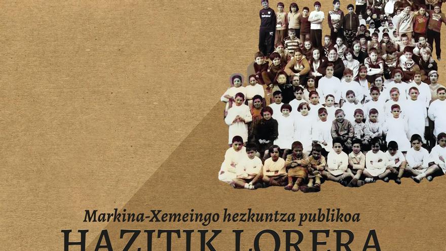 “Markina-Xemeingo Hezkuntza Publikoa (1844-2025): hazitik lorera” liburuaren azala