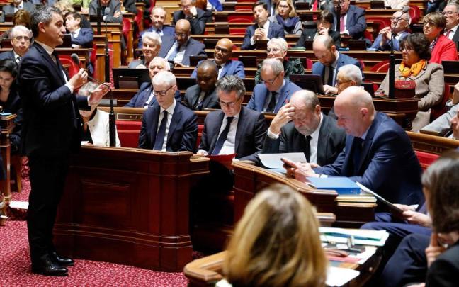 Debate en el Senado francés sobre la reforma de pensiones.