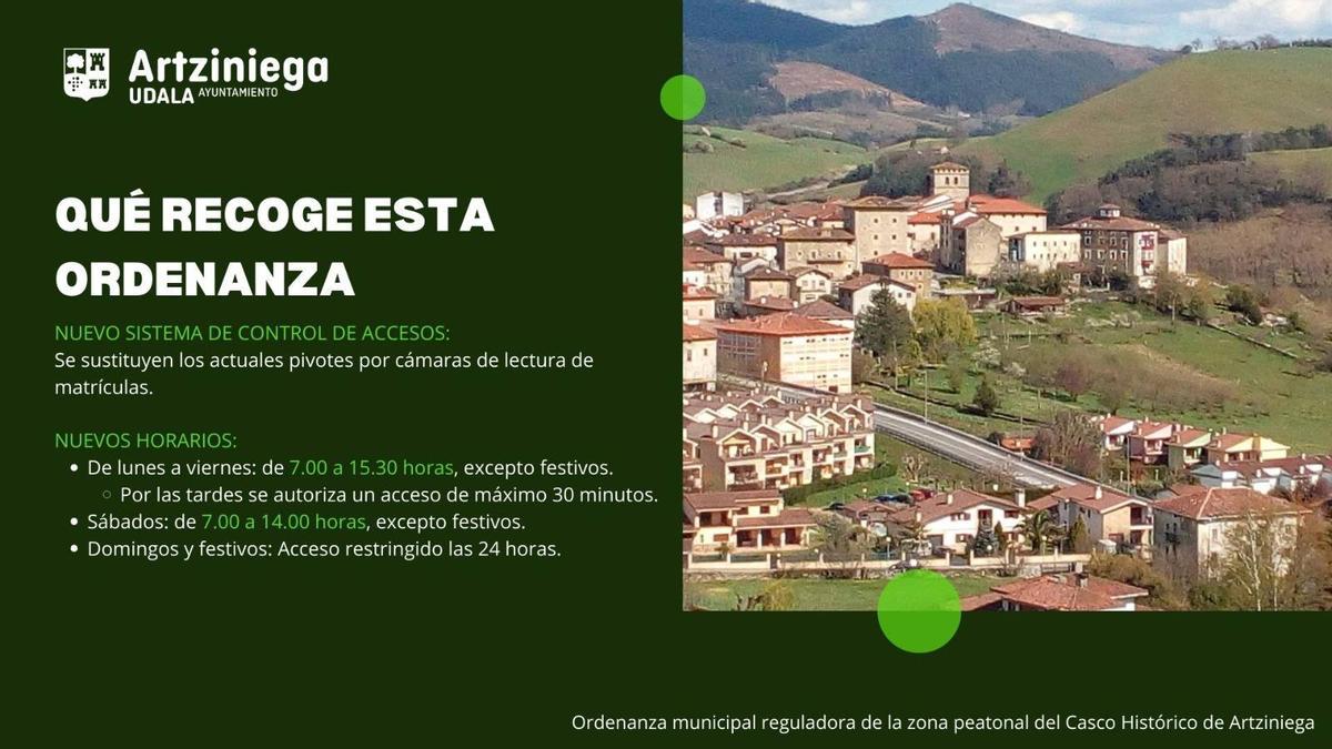 Contenido de la ordenanza en un vistazo