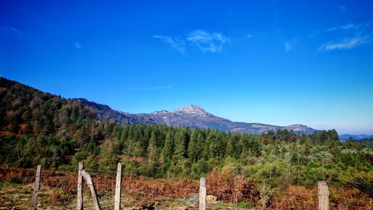 A medida que ganamos altura divisamos la figura rocosa de Lekanda