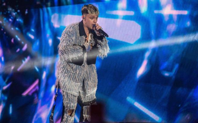 Almácor, durante su actuación en la gran final.